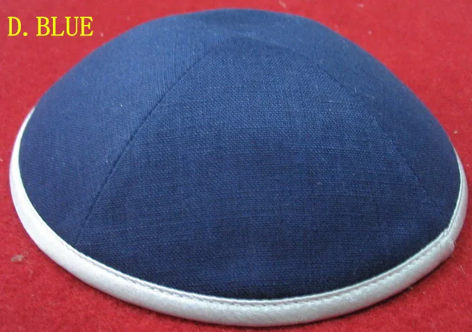DARK BLUE Постельное белье Делюкс еврейская кипа YARMULKE KIPPOT, персонализированное по запросу - Цвет: DARK BLUE