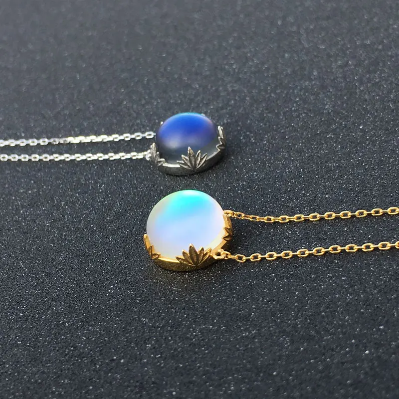 CSJ Aurora Necklace Sterling 925 Silver Halo Crystal Pendant for Woman Femme Lady Girl Party Elegant Fine Jewelry Gift | Украшения и