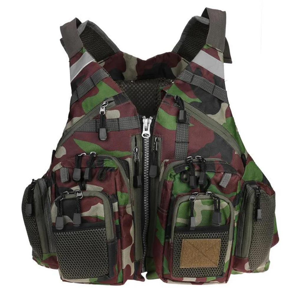 Breathable Detachable Swimming Wear Resistant Adjustable Multifunctional Life Safety Mesh Design Outdoor Boating Fishing Vest | Спорт и