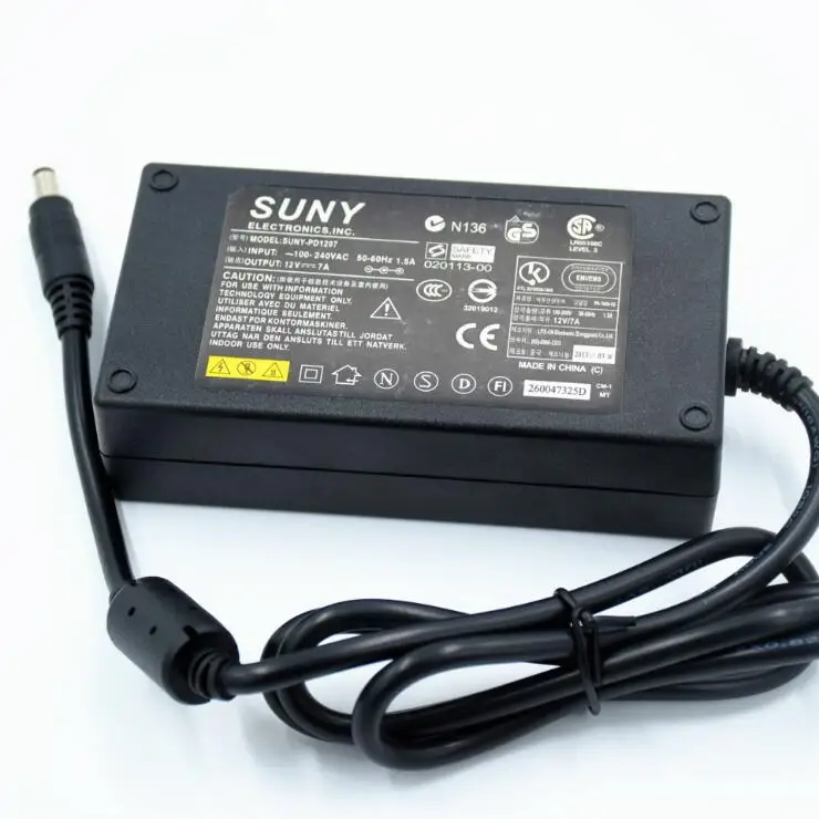 Бесплатная доставка 12В 7А импульсный источник питания адаптер 7A DC 84 Вт