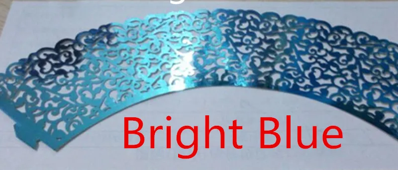 Bright Blue 10 шт. Полые Цветы лазерная резка, для свадьбы приглашения на помолвку приглашение на празднование свадьбы карты свадебные украшения вечерние принадлежности 6Z - Цвет: Bright Blue
