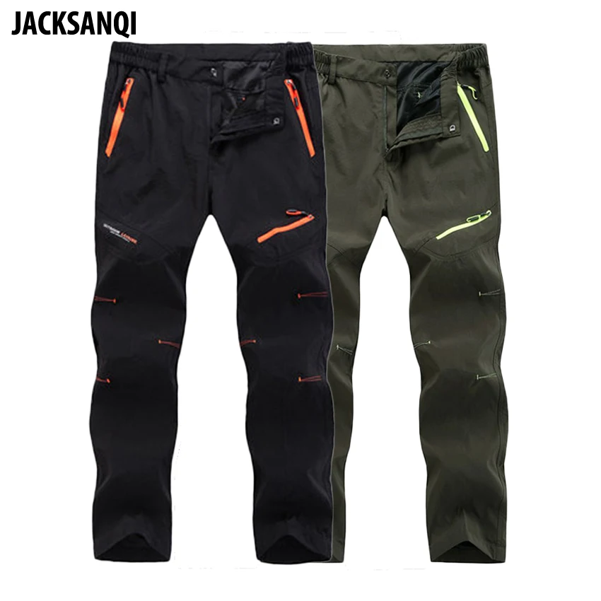 

JACKSANQI 5XL Spring Summer Quick Dry Cool Long Pants Breathable Sports Pant Men's Outdoor Hiking Camping Fishing Trousers RA090