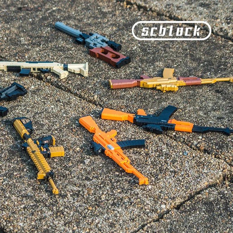 Сборный игрушечный пистолет сборка мелких частиц модель пистолета сделай сам