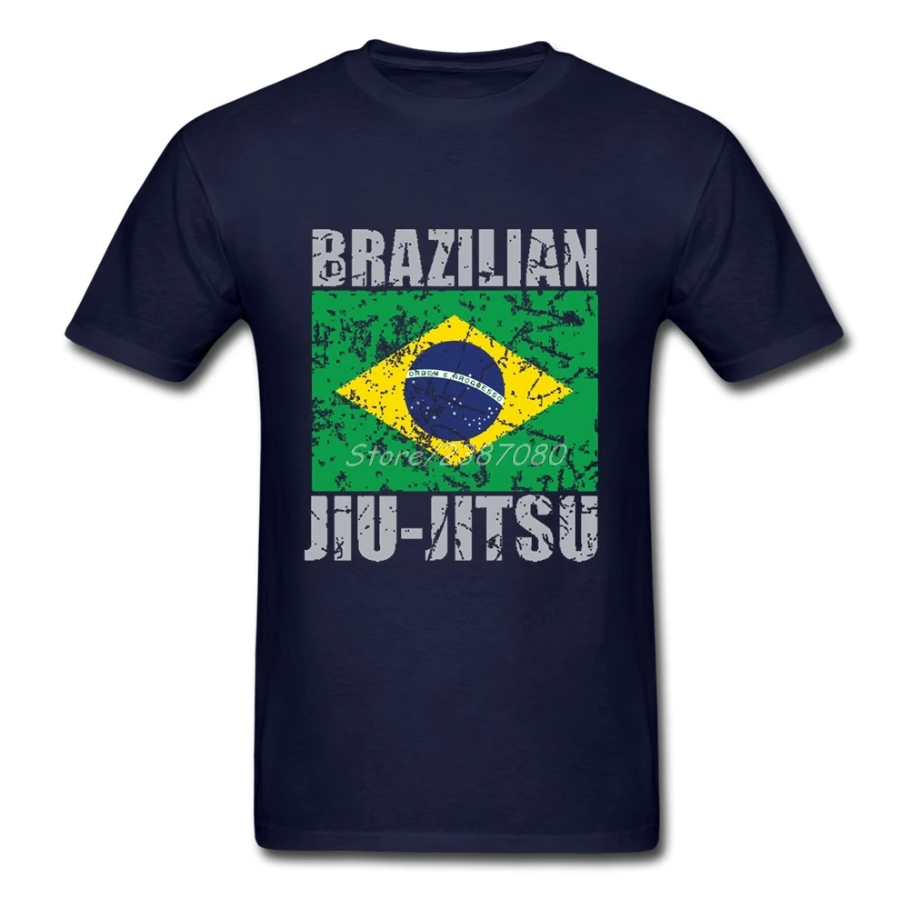 Новые бразильские футболки Jiu Jitsu (BJJ) хлопковые большого размера с коротким