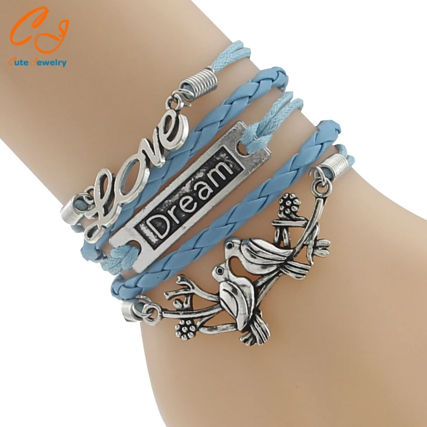 Высокое качество самое большое продвижение синяя тесьма птица МЕЧТА ЛЮБОВЬ