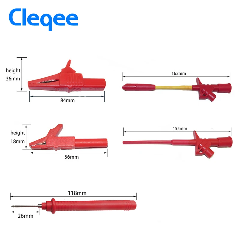Cleqee P1800D 11-в-1 BNC электронные специализации тест-свинец автомобильный и мультиметр