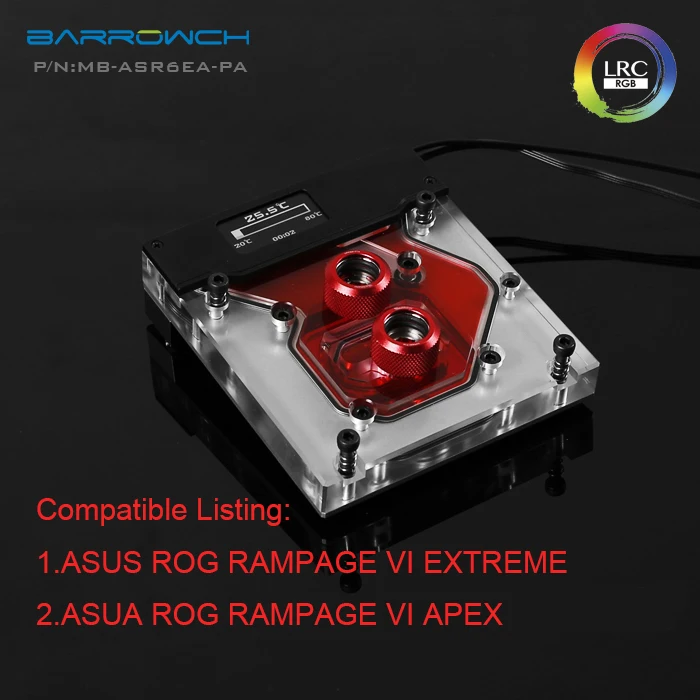 Барроу Моноблок ASUS ROG R6E/R6A/X299 материнская плата/RAMPAGE VI Экстремальный/APEX никель
