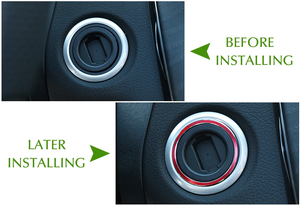 Автомобильный двигатель старт Стоп ключ кольцо зажигания наклейка для Mercedes Benz AMG