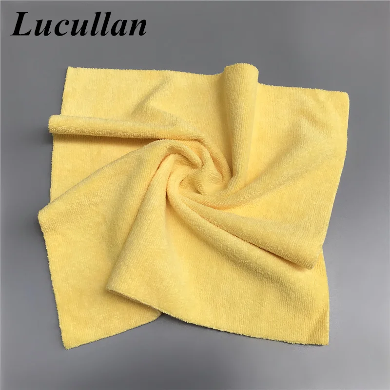 Lucullan 40X40 см 300GSM базовое полотенце для уборки из микрофибры без царапин без Edgeless одежда для покрытия, воска, детализации