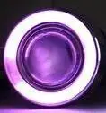 EOsuns инновационный COB angel eye Светодиодный дневной ходовой светильник DRL+ галогенный противотуманный светильник+ объектив проектора для hyundai IX35 - Цвет: purple