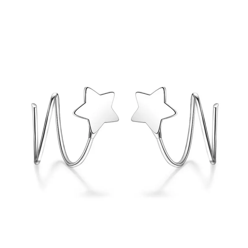 Серьги гвоздики из стерлингового серебра 925 пробы для женщин серьги с