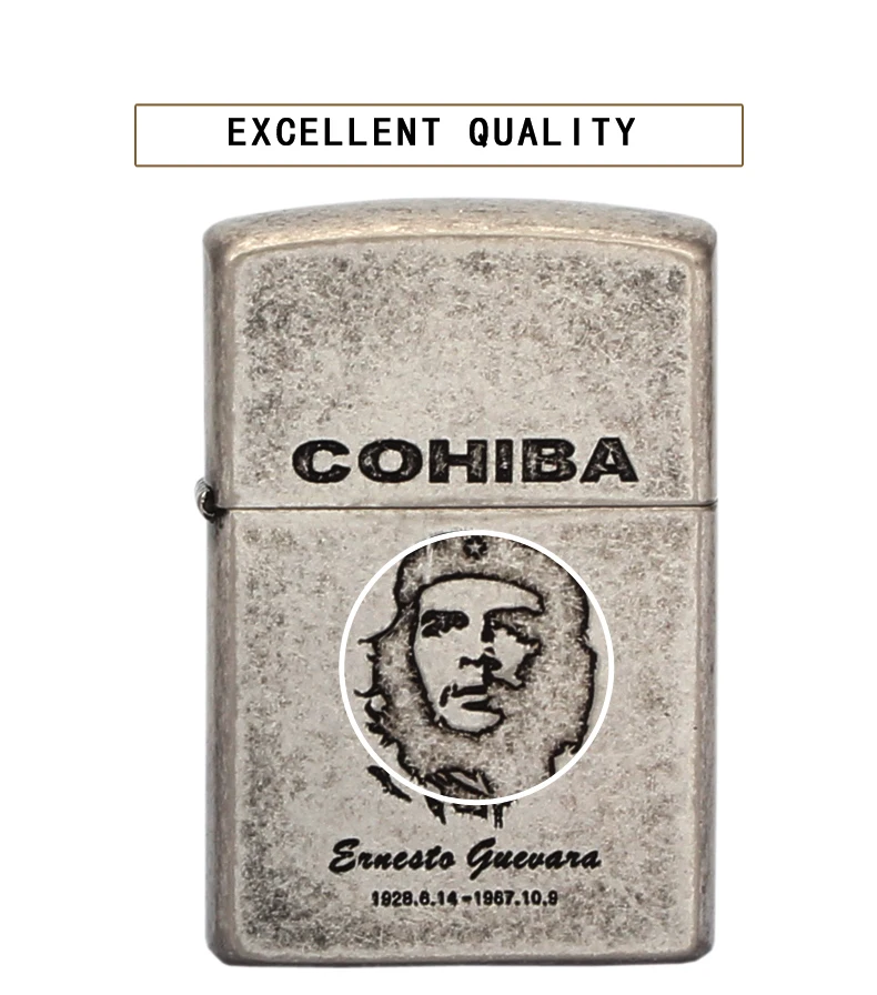 COHIBA металлические зажигалки ветрозащитный 2 струйный фонарь для сигар легче, чем газ-бутан Прикуриватель многоразового синего пламени W/Подарочная коробка