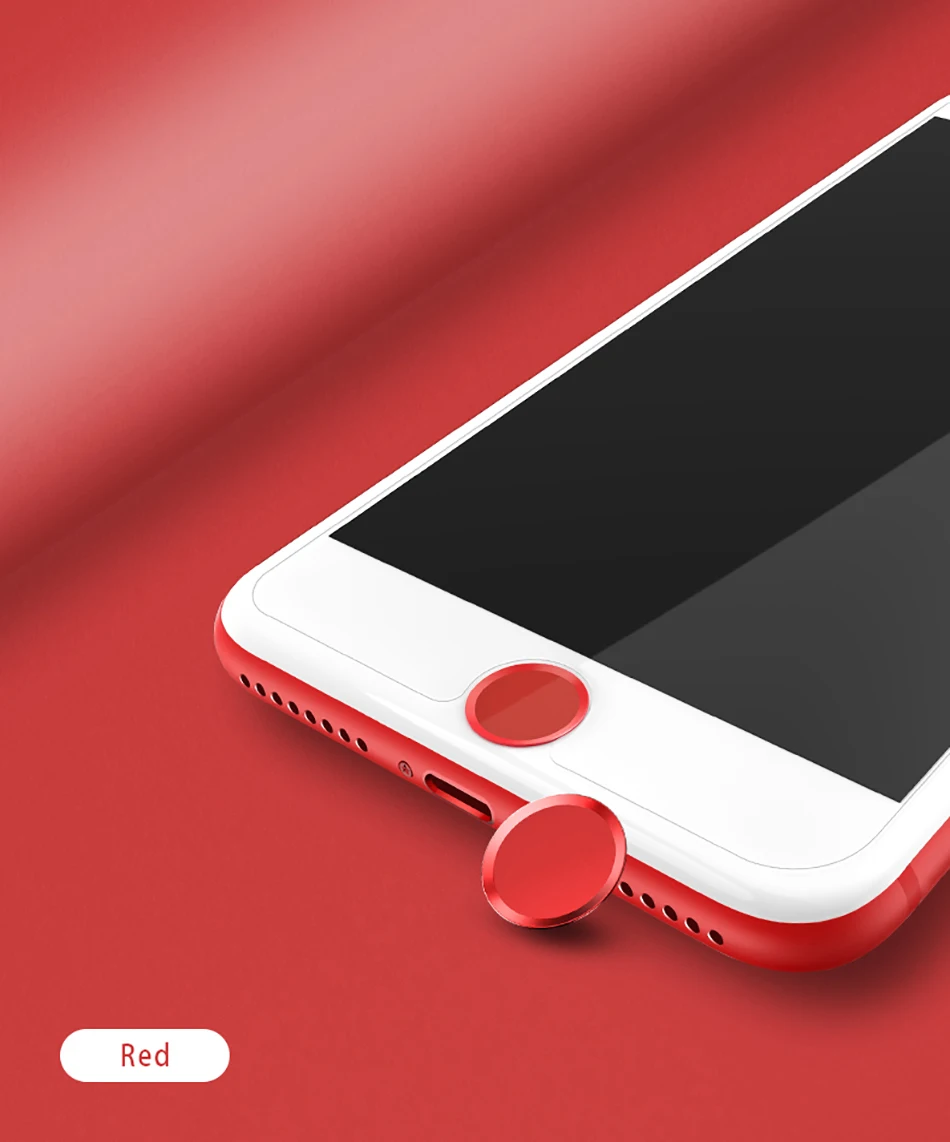 Fetile для iPhone 8 алюминиевая сенсорная ID домашняя кнопка наклейка для iPhone SE/5s/6/6 S/7/8 iPad отпечатков пальцев сенсорная клавиша защитные наклейки