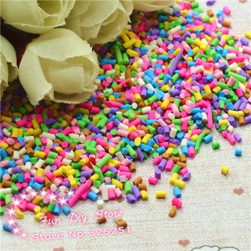 Полимерная глина многоцветная конфетная крошка/зерно DIY аксессуары 100 г/лот 1 3