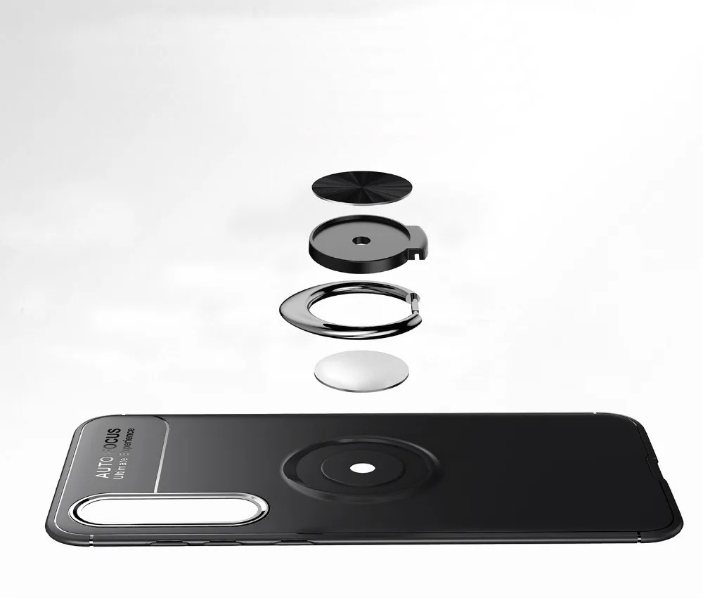 Для Xiaomi mi 9 SE чехол металлическое кольцо кронштейн заднюю крышку для Xiaomi mi 9 SE чехол для телефона на mi 9 se mi 9se держатель мягкий, роскошный, из ТПУ чехол