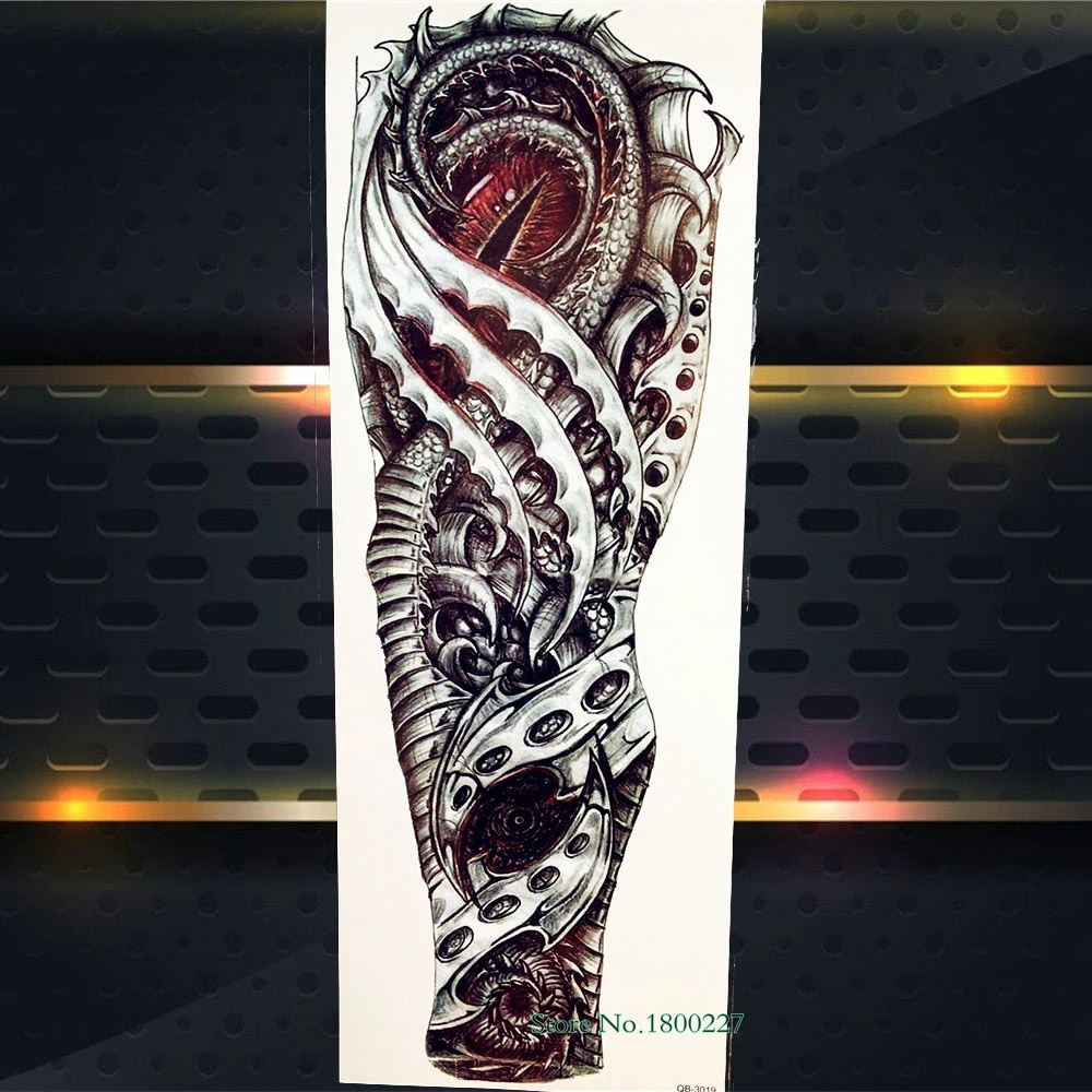 Тату наклейка временная на всю руку для мужчин и женщин|tattoo sticker|temporary tattoo