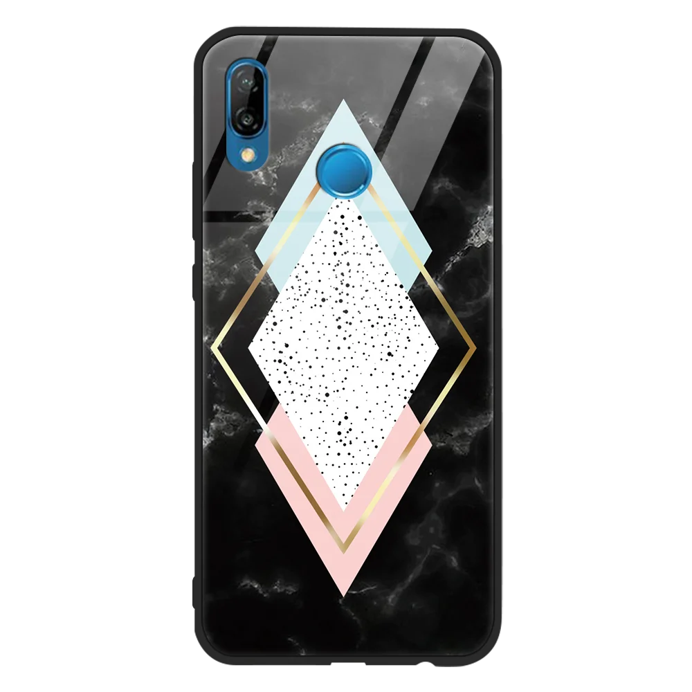 Закаленное Стекло Мраморный чехол для huawei P20 P30 P10 mate 20 10 30 P9 Plus Pro Lite P Smart Fundas для Honor 8X9X20 10 Pro Lite