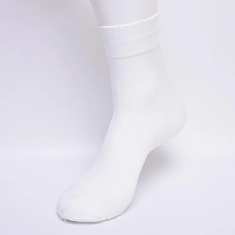 2019 Bamboo Fiber Men's Socks Summer Thin Solid Color Breathable Long Casual Business Soft | Мужская одежда