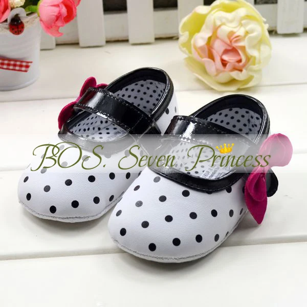 Очень мило белый - черный цвет детская обувь цвета мягкой подошвой для девочек 3