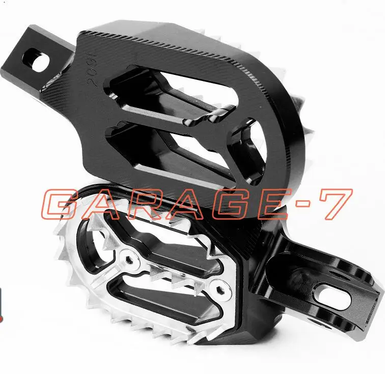 black Dirt Bike Подножки для Sherco SE250 SE450 SE510 SE 250 450 510 2010- 2013 2012 мотокросс острые зубы акулы подножки - Цвет: black