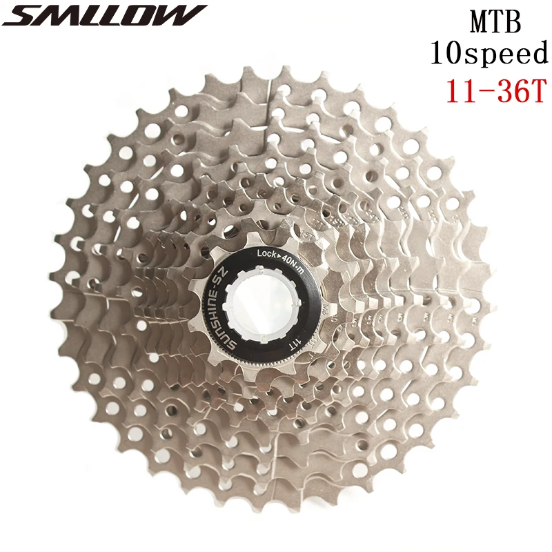 SUNSHIEN-SZ MTB 10s Freewheel 10 скоростей кассета 11-36 т Серебристый Стальной маховик для частей Велоспорт Горный велосипед части велосипеда