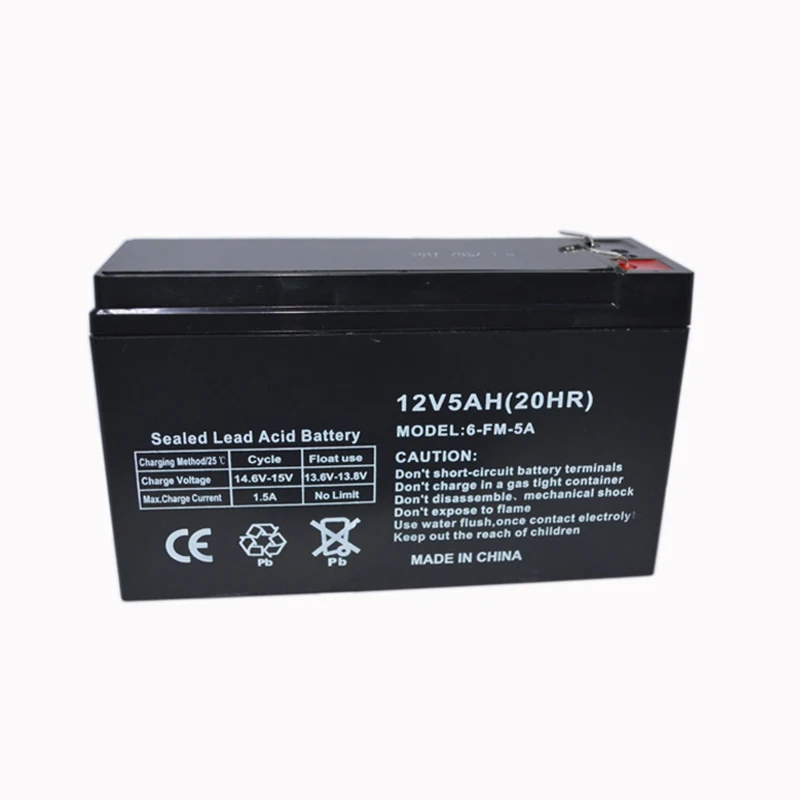 12V 5.0AH батареи герметичные аккумуляторы Свинцово-Кислотные Перезаряжаемые для безопасности и системы защиты