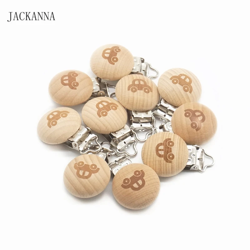 10 шт. держатель для детской соски из бука автомобильные зажимы пустышки круглая