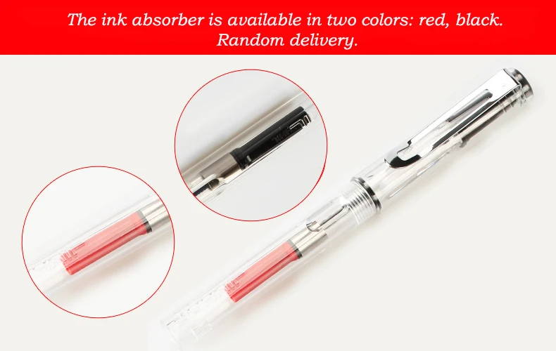 Jinhao599a авторучка чернильная ручка прозрачный пластик Pluma Stylo Plume Vulpen Stilografica канцелярский подарок для студента ручка опционально