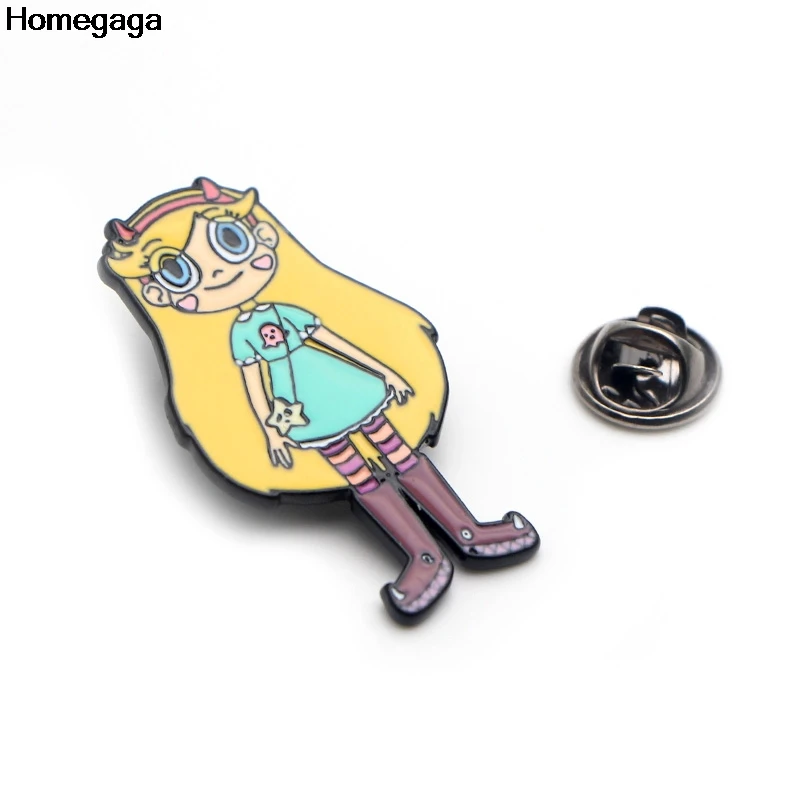 Homegaga Star vs the Forces of Evil цинковые булавки для рюкзака, одежда, медаль для сумки, рубашки, значок, броши для мужчин и женщин D2042