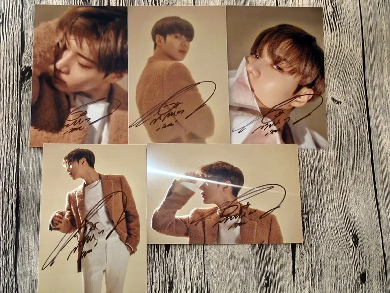 Подпись SHINEE Lee Taemin фото с автографом MOVE ing 6 дюймов Бесплатная доставка 5 версий
