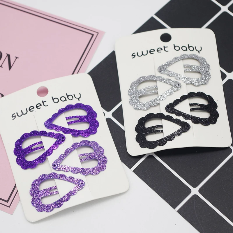 4 шт./компл. Новая металлическая заколка для волос Love shape BB Clips девушка шпилька детские головные уборы детские аксессуары для волос заколки для детей