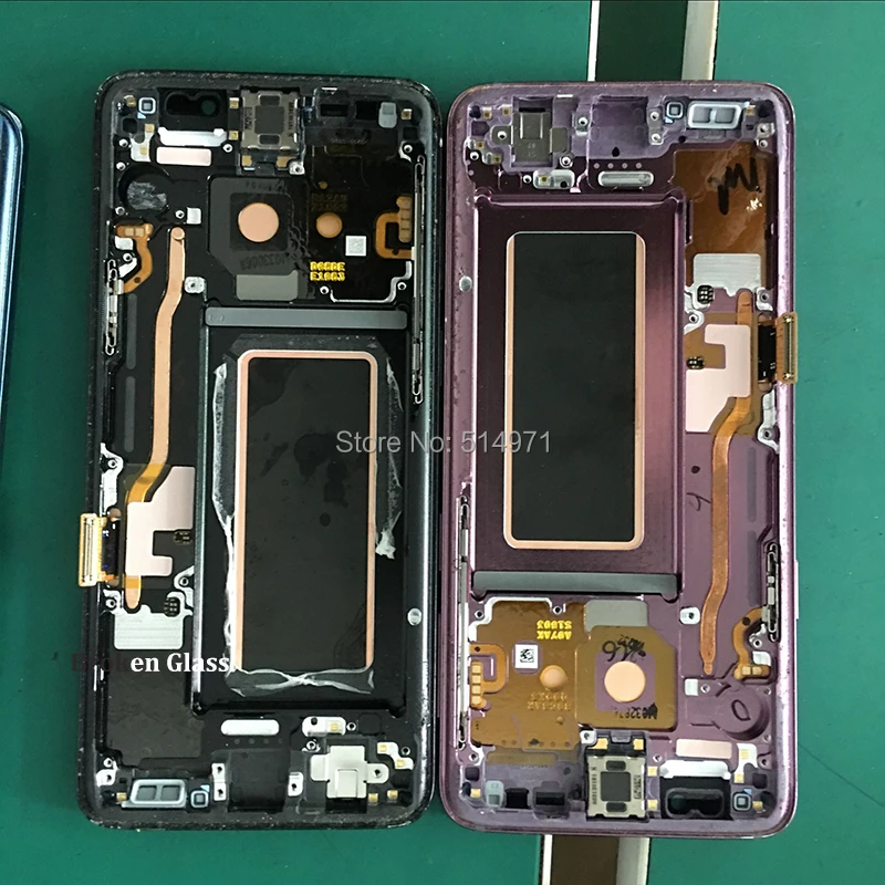 5 шт./лот S8 S8+ S7edge S6edge S6 edge+ сломанные экраны с рамкой для практики-сенсорный ЖК-дисплей отлично работает и дефекты изображения