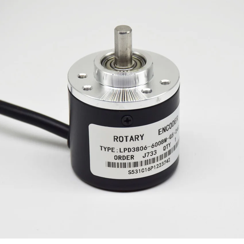 CNIKESIN 600 импульсный инкрементный фотоэлектрический Поворотный энкодер 5-24V муфта 6 импульсов опционально NPN выход