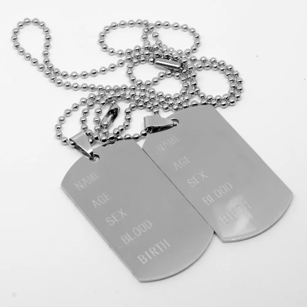 Мужская подвеска жетон из нержавеющей стали 316l|jewelry necklace silver|jewelry cases for necklacesnecklace
