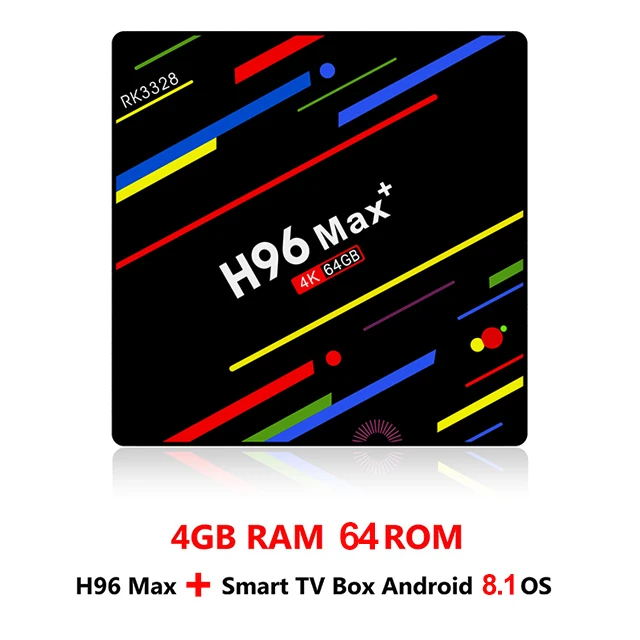 Only TV Box Android 9,0 Smart tv Box H96 Max+ RK3328 4 Гб ОЗУ 64 Гб ПЗУ 5G Wifi 100M LAN H.265 Android tv Box VP9 USB 3,0 польская телеприставка - Цвет: Only TV Box