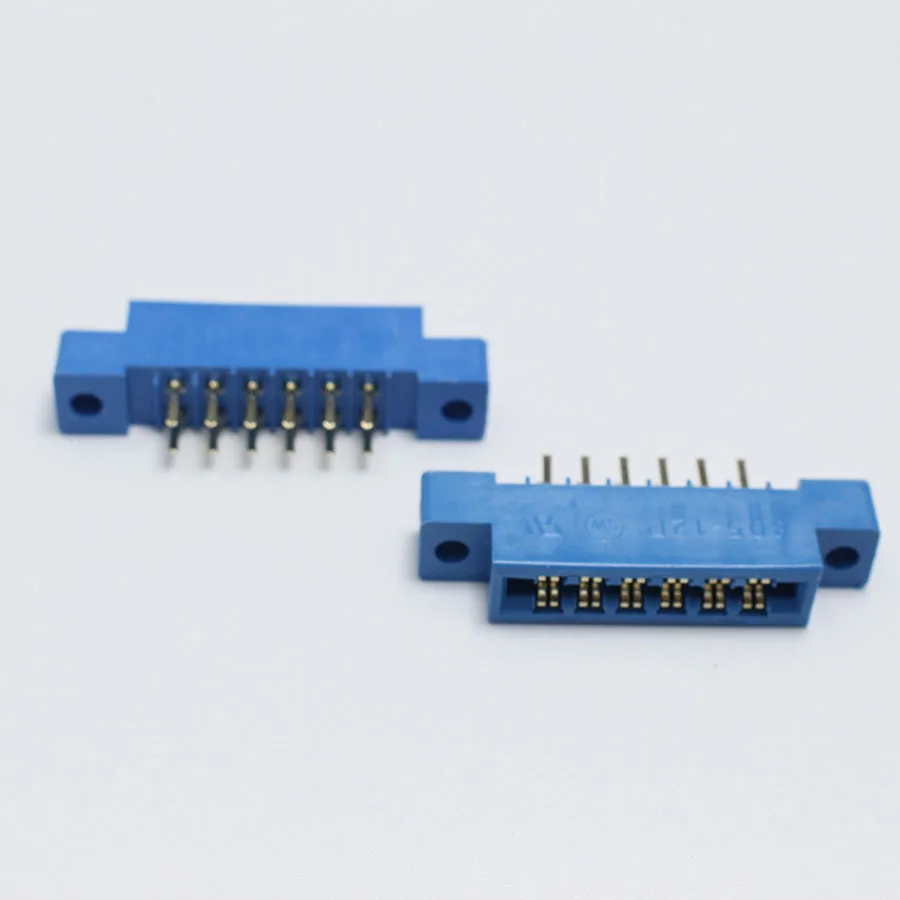 10 шт./лот 805 карты краевой соединитель 3,96 мм Шаг 2x6 Строки 12 вывод pcb слот под пайку разъем SP12 погружная пайка-Block(цветовой блок), Тип
