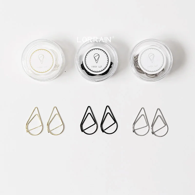 Металлические цветные Зажимы для бумаги бумажные закладки Офисные инструменты