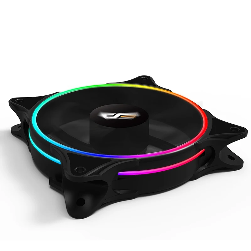 Aigo MR12 RGB вентилятор 3P-5vAURA синхронизирующий компьютер чехол ПК Вентилятор охлаждения светодиодный 120 мм тихий+ ИК пульт дистанционного управления компьютер кулер вентилятор охлаждения