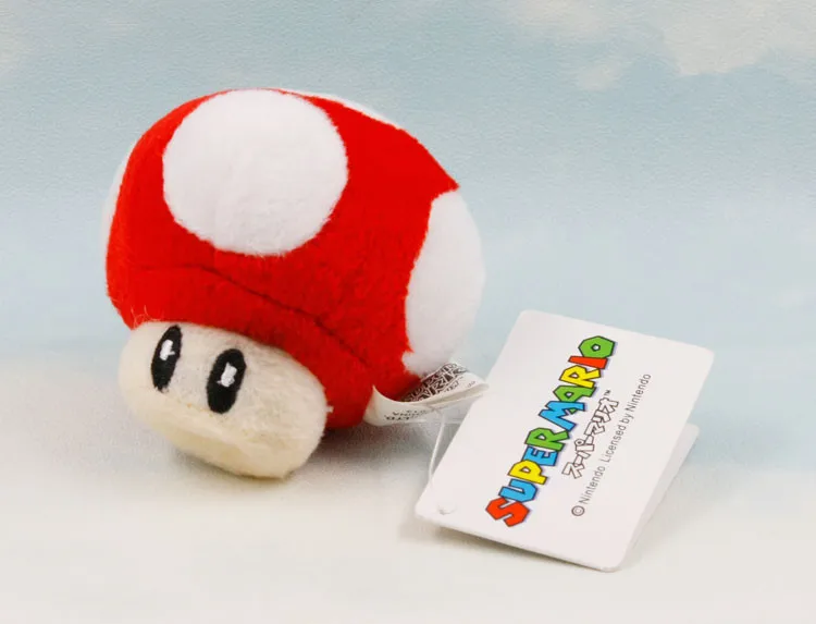6 см Super Mario Bros Luigi Yoshi Toad грибы плюшевый брелок Аниме Фигурки игрушки для детей подарки ко дню рождения