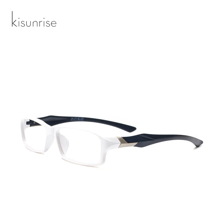 KISUNRISE Новая мужская спортивная оправа очки бизнес очки по рецепту оптические оправа для очков KS039 - Цвет оправы: White