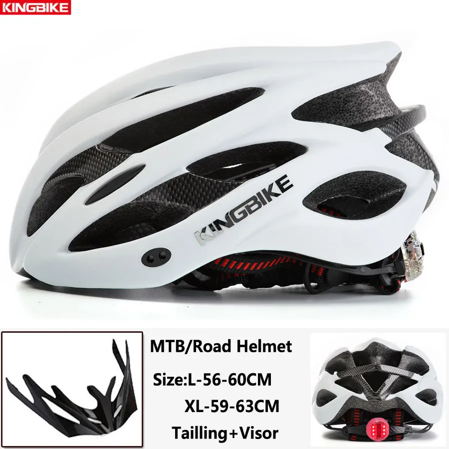 J-629-T5 KINGBIKE велосипедный шлем MTB дорожный велосипедный шлем с светильник ветрозащитные очки ce сетчатые шлемы для мужчин и женщин велосипедный шлем - Цвет: J-629-T5