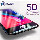 Esvne 5D закаленное стекло на айфон 8 Screen Protector Для iPhone 8 плюс стекло полное покрытие пленки изогнутый край