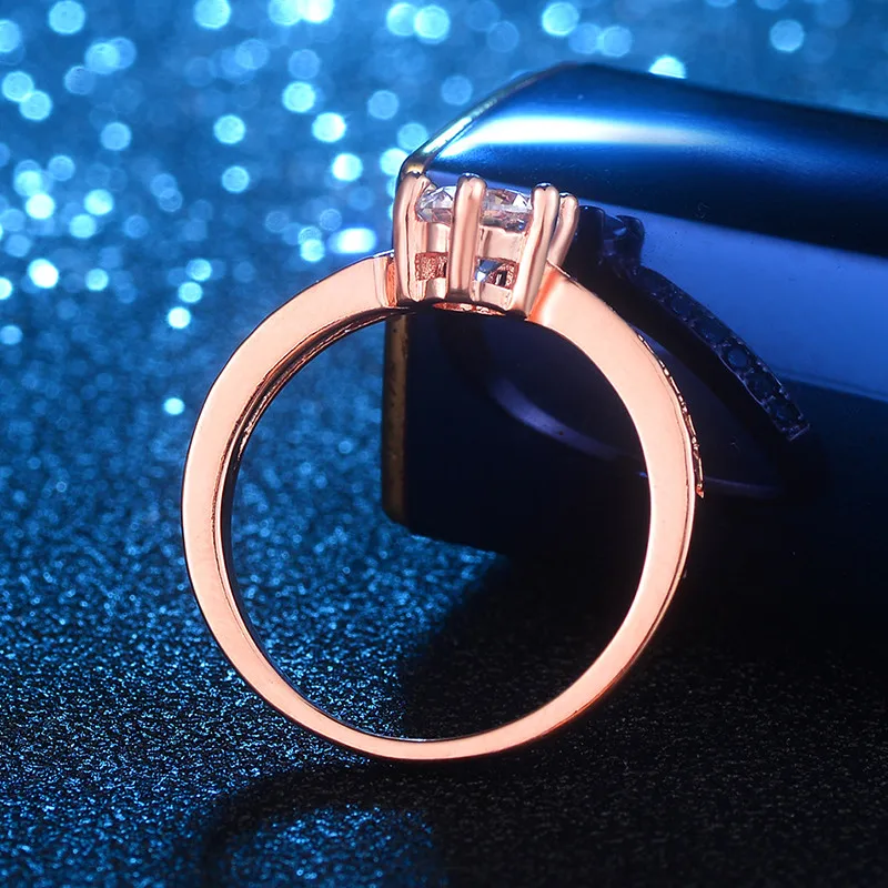 DODO Винтажное кольцо цвета розового золота с AAA кристаллами anillos Ювелирное