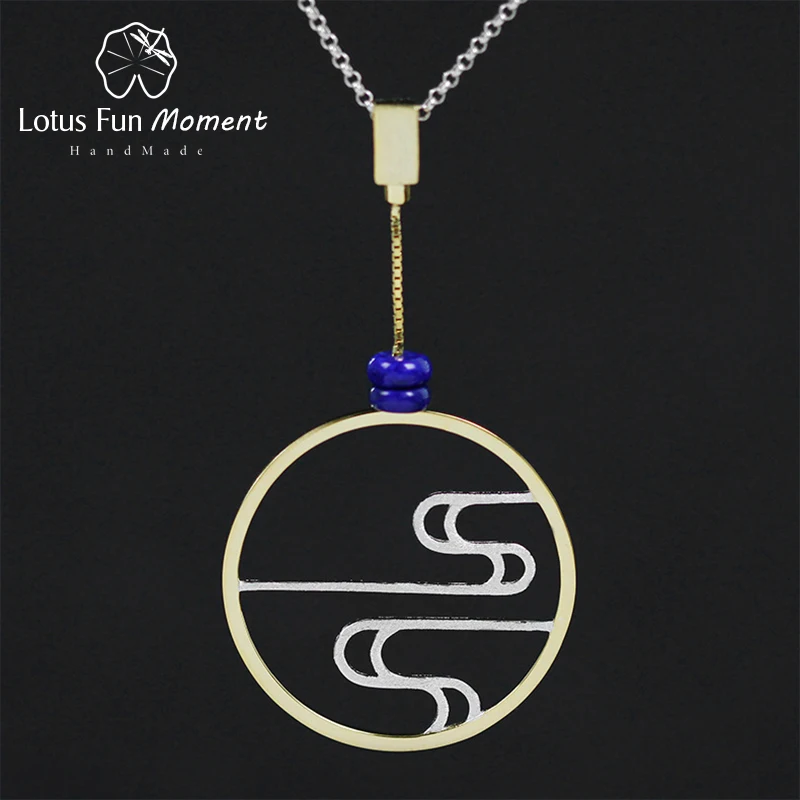 Lotus Fun Moment реального 925 пробы серебро современный китайский Стиль Дизайн Модные