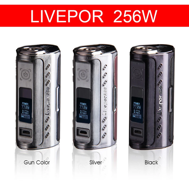 Аутентичные Yosta Livepor 256 коробка мод Вт тройной 18650 электронная сигарета vape mod TC VW APV E