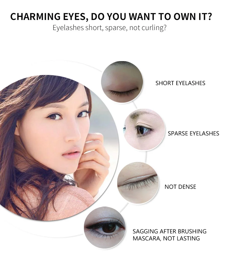 Горячая длинная завивающая тушь для макияжа ресниц Черная Водонепроницаемая волоконная кисть для туши наращивание ресниц 4D шелковое волокно ресниц тушь для ресниц