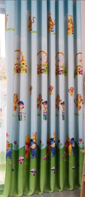 Curtain Новое поступление занавески s для гостиной розовая мультяшная персонажа занавеска с медведем для детской спальни - Цвет: Curtain