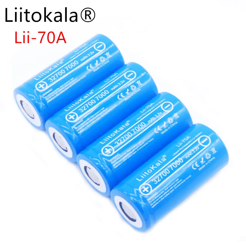 4 шт./LiitoKala 3 2 V 32700 6500mAh LiFePO4 батарея 35A непрерывный разряд максимум 55A аккумулятор