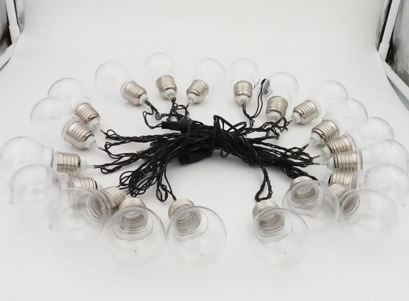5 м 20 шаров Белый светодиодный гирлянда сказочные огни Guirlande Lumineuse светодиодный Рождественский свет наружные Рождественские огни свадебные украшения