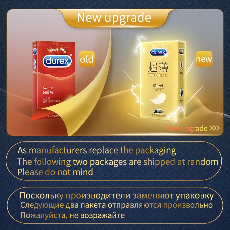 Презервативы Durex для мужчин ультратонкие презервативы взрослых с золотым чехлом